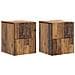 Mobiletto da notte a muro 2 pcs Legno antico 33 x 34,5 x 40 cm - Foto miniatura 1