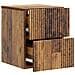 Mobiletto da notte a muro 2 pcs Legno antico 33 x 34,5 x 40 cm - Foto miniatura 4