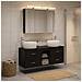 Set di mobili per il bagno 4 pcs Rovere Nero - Foto miniatura 2