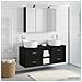 Set di mobili per il bagno 4 pcs Rovere Nero - Foto miniatura 4