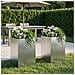 Vaso da giardino 2 pz Argento 40 x 40 x 50 cm Acciaio zincato - Foto miniatura 2