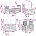 Set Divano da Giardino 11 pz Nero e Bianco Crema polyrattan - Foto miniatura 10