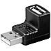 Adattatore Usb 2.0 Angolato Maschio / Femmina - Foto miniatura 2