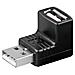 Adattatore Usb 2.0 Angolato Maschio / Femmina - Foto miniatura 1