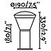 Faro 75537 - Shelby Led Lampada Paletti Grigio Scuro H 32.5cm - Foto miniatura 2