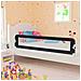 Sponde Letto Di Sicurezza Bambini Grigio 180x42cm Poliestere - Foto miniatura 1
