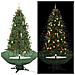 Albero Di Natale Con Neve E Base A Ombrellone Verde 190 Cm - Foto miniatura 1