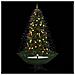 Albero Di Natale Con Neve E Base A Ombrellone Verde 190 Cm - Foto miniatura 2