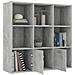 Libreria Grigio Cemento 98x30x98 cm in Legno Multistrato - Foto miniatura 5