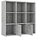 Libreria Grigio Cemento 98x30x98 cm in Legno Multistrato - Foto miniatura 6
