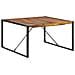 Tavolo Da Pranzo 140x140x75 Cm Legno Massello Finitura Sheesham - Foto miniatura 1