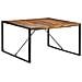 Tavolo Da Pranzo 140x140x75 Cm Legno Massello Finitura Sheesham - Foto miniatura 8