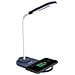Pt-ld001n Lampada Led Con Caricabatterie Wireless Integrato Con Output Di 10w Con Braccio Regolabile Colore Blu Bianco - Foto miniatura 1