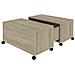 Tavolino da Salotto Rovere Sonoma 75x75x38 cm Legno Multistrato - Foto miniatura 2