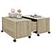 Tavolino da Salotto Rovere Sonoma 75x75x38 cm Legno Multistrato - Foto miniatura 3