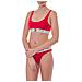 Bralette Donna In Cotone Stretch Rosso - Foto miniatura 1