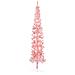 Albero Natale Artificiale Sottile A Metà E Supporto Rosa 210 Cm - Foto miniatura 1