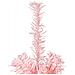 Albero Natale Artificiale Sottile A Metà E Supporto Rosa 210 Cm - Foto miniatura 6
