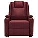 Poltrona Alzapersona Rosso Vino Similpelle - Foto miniatura 3