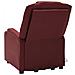 Poltrona Alzapersona Rosso Vino Similpelle - Foto miniatura 5