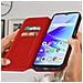 Custodia Oppo A57 / A57s Portafoglio Supporto Video Rossa - Foto miniatura 2