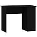 Scrivania Nera 100x55x75 Cm In Legno Multistrato - Foto miniatura 1