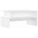 Tavolino Da Salotto Bianco 90x55x42,5 Cm In Legno Multistrato - Foto miniatura 2