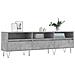 Mobile Tv Grigio Cemento 150x30x44,5 Cm Legno Multistrato - Foto miniatura 3