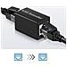Adattatore Di Estensione Ethernet Accoppiatore Rj45 Design Compatto Nero - Foto miniatura 2