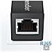 Adattatore Di Estensione Ethernet Accoppiatore Rj45 Design Compatto Nero - Foto miniatura 3