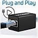 Adattatore Di Estensione Ethernet Accoppiatore Rj45 Design Compatto Nero - Foto miniatura 5