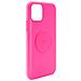 Cover Per Iphone 11 Serie Icon In Silicone Con Piastra Metallica, Fucsia - Foto miniatura 1