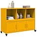 Credenza Giallo Senape 100,5x39x72 cm in Acciaio - Foto miniatura 6