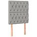 Letto a Molle Materasso e LED Grigio Chiaro 80x200 cm Tessuto - Foto miniatura 5