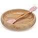 Kiokids Set Pappa Bambu Rosa Con Ventosa 3Pz 4M+ - Foto miniatura 1