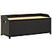 Lusso Casadino -  Panca Da Giardino Con Vano Portaoggetti 120 Cm Polyrattan Nera - Foto miniatura 2