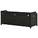 Lusso Casadino -  Panca Da Giardino Con Vano Portaoggetti 120 Cm Polyrattan Nera - Foto miniatura 5