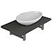 Set Mobili Da Bagno 2 Pz Ceramica Grigio - Foto miniatura 1