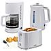 Skt1178wht Elegance Tostapane 2 Fette + Bollitore 1,7l+ Macchina Caffè Americano 10 Tazze Bianco - Foto miniatura 1