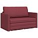 Divano letto piso 2 in 1 rosso vino 124x71x78 cm stoffa - Foto miniatura 1