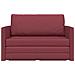 Divano letto piso 2 in 1 rosso vino 124x71x78 cm stoffa - Foto miniatura 6