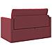 Divano letto piso 2 in 1 rosso vino 124x71x78 cm stoffa - Foto miniatura 8