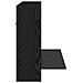 Scrivania a Parete Rovere Nero 105x48x75 cm Legno Ingegnerizzato - Foto miniatura 6