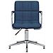 Sedia da Ufficio Girevole Blu in Tessuto - Foto miniatura 2