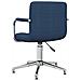 Sedia da Ufficio Girevole Blu in Tessuto - Foto miniatura 4