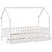 Giroletto per Bambini con Cassetti 90x190cm Legno Massello Pino - Foto miniatura 9