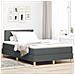 Letto con rete a doghe e materasso grigio scuro 120x190 cm tessuto - Foto miniatura 2