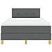 Letto con rete a doghe e materasso grigio scuro 120x190 cm tessuto - Foto miniatura 8