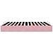 Struttura Letto Pouf senza Materasso Rosa 200x200 cm in Velluto - Foto miniatura 8