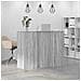 Banco Reception Grigio Sonoma 135x50x103,5 cm Legno Multistrato - Foto miniatura 4